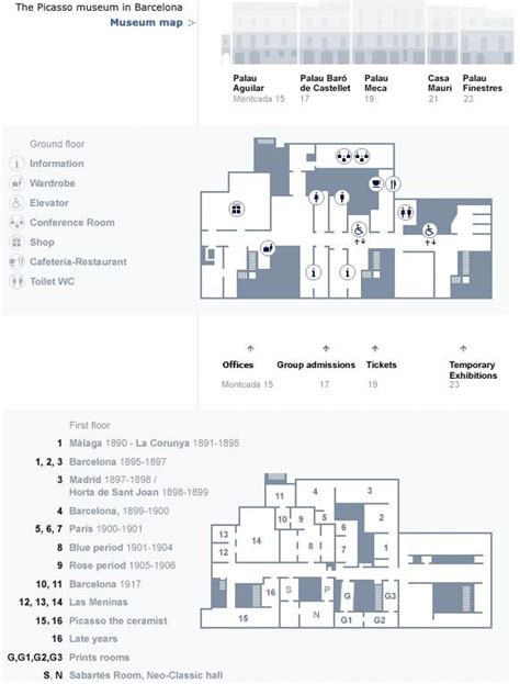 Picasso museum barcelona map - Map of picasso museum barcelona ...