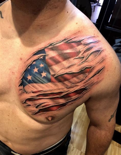 Aggregate more than 65 ripped skin american flag tattoo best - in ...