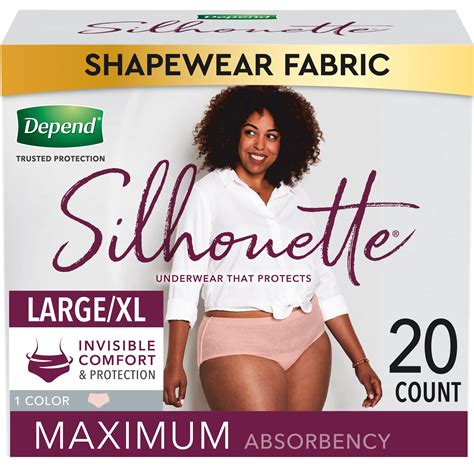 Depend Silhouette Underwear for Women, L/XL - Shop Incontinence at H-E-B