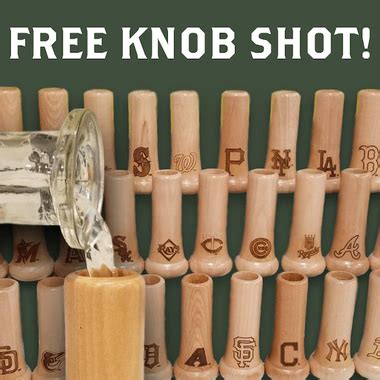 Knob Shots: Unique High-Quality Baseball Bat Handle Shot Glasses