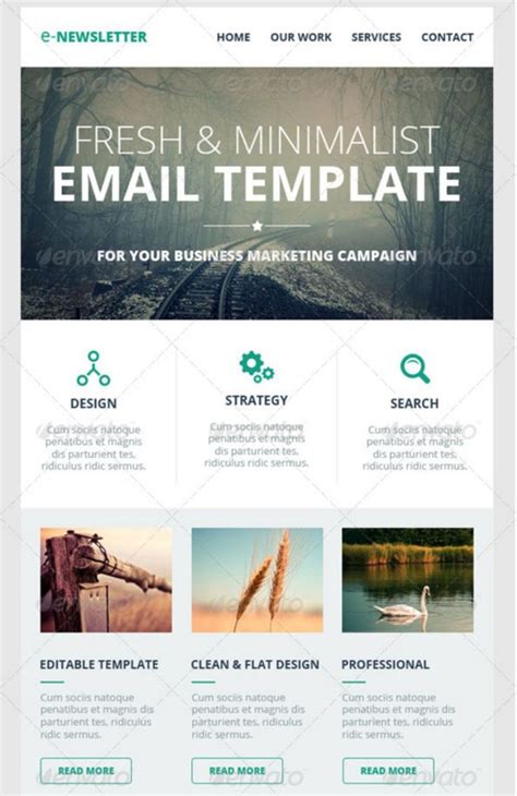 50 Email Newsletter Templates Psd Free Premium Downloads | Email newsletter template, Newsletter ...