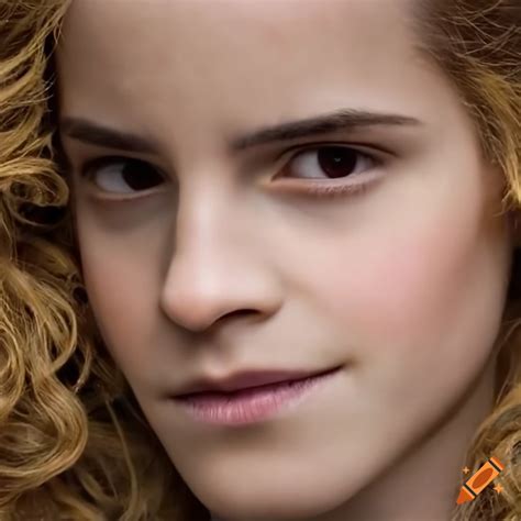 Close up of hermione's face
