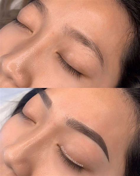 Microshading Before and After Pictures - Combo and Shaded Brows