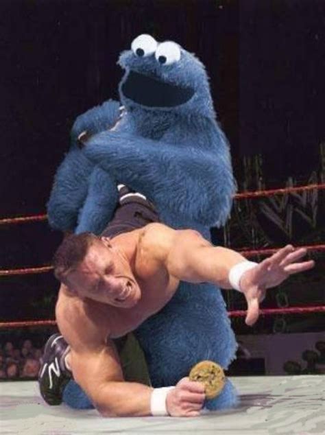 steal his cookie, you will pay. John Cena I love you, but nobody messes ...