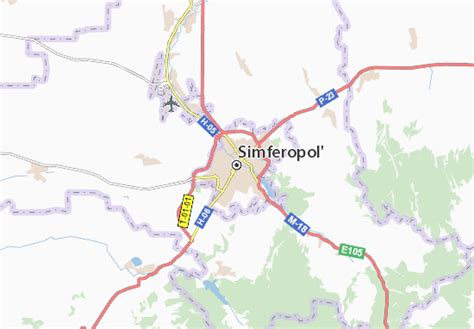 MICHELIN Simferopol map - ViaMichelin