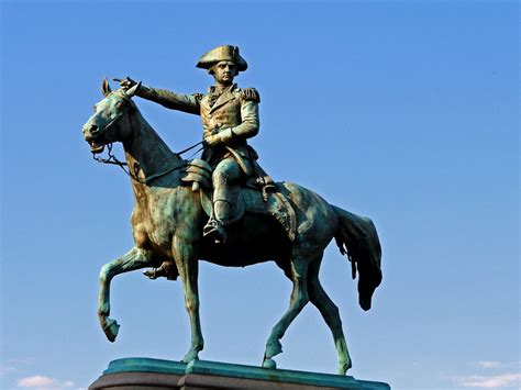 Equestrian statue of Nathanael Greene in Washington D.C. US