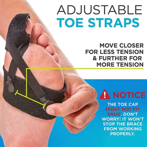 BraceAbility Turf Toe Brace for Right Foot - Support Splint with Straps ...