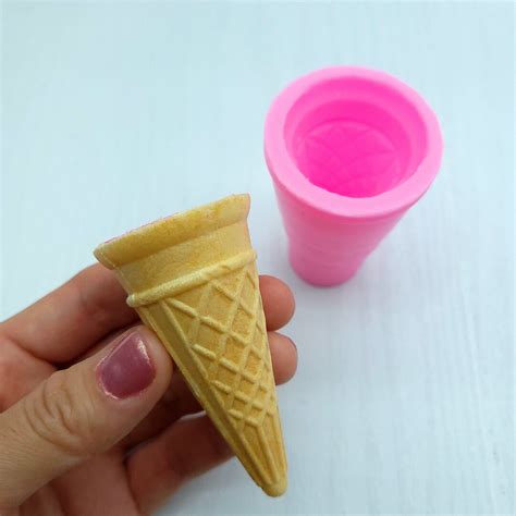 Real Waffle Cone Mold Ice Cream Cone Mold Model B Silicone Mold Wax ...