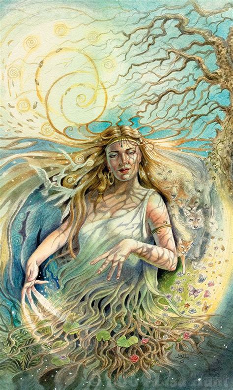 Gaia by Lisa Hunt | Greek and roman mythology, Mother nature goddess ...