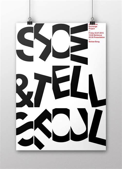 SHOW&TELL Poster on Behance