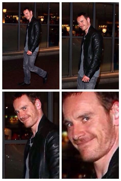 Michael Fassbender. LOL it is weird because that is my face when I hear his name or when I watch ...