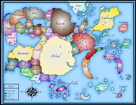 Naruto World Map by Mcskeleton : MapPorn