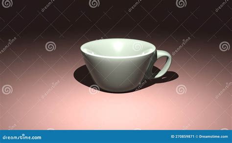 A Cup of Coffee on a Gradient Background. Beautiful Background. Stock ...