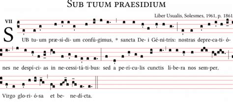 Sub tuum praesidium - Gregorianum.org