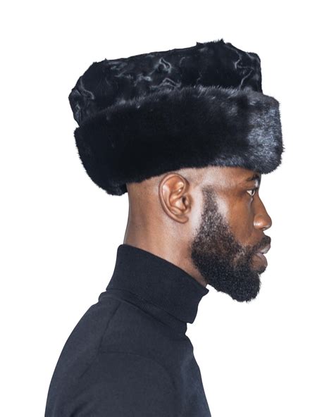 Black Persian Lamb Cossack Hat With Black Mink Band | Cossack hat, Hats, Hats for men