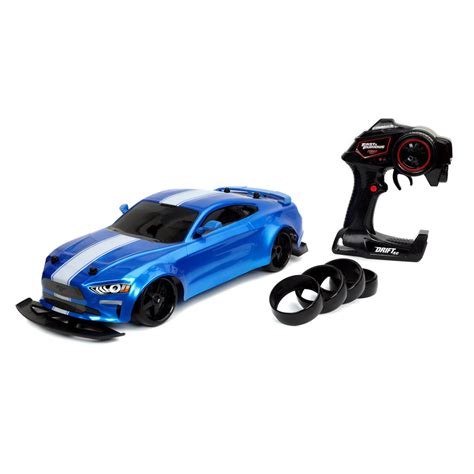 Fast & Furious 1:10 Jakob's Ford Mustang GT Remote Control Car Drift RC with Extra Tires 2.4GHz ...