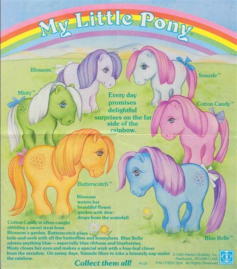 Original 6 | Vintage my little pony, Original my little pony, My little pony decorations