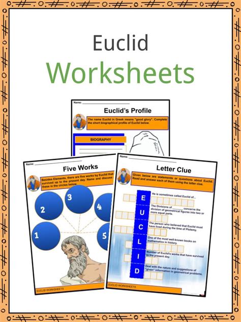 Euclid Facts, Worksheets, Biography, Elements & Fragments For Kids