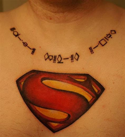 Kryptonian Alphabet Tattoo