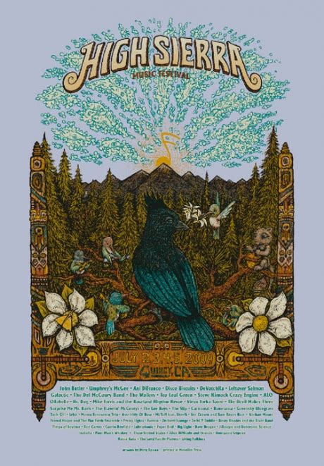 High Sierra Music Festival Poster (2009) | Marq Spusta