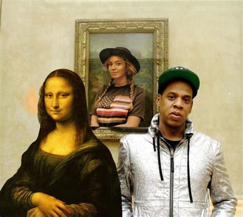 Photoshops of Beyonce and Jay Z Posing With the "Mona Lisa" | Complex