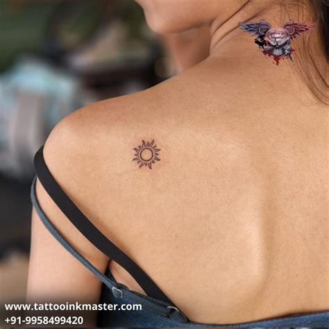 Bold Tiny Sun Tattoo Designs on Back | Tattoo Ink Master