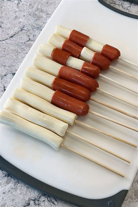 Korean Corn Dog | cheese & sausage filling (recipe with video)