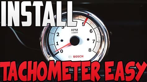 How To Install A Tachometer Gauge In A Car ( FAST AND EASY) - YouTube