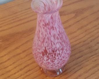 Pink glass vase | Etsy