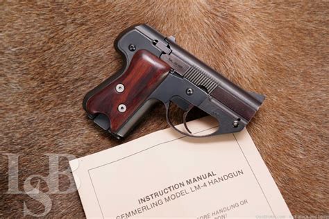 RARE Semmerling Corp LM-4 LM4 .45 ACP Manual Derringer Pistol 1979-82 | Lock, Stock & Barrel ...