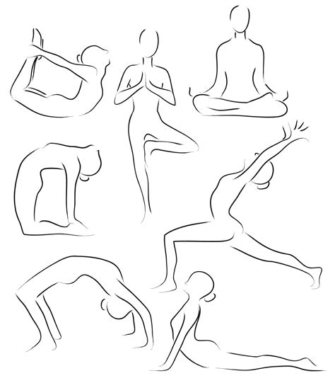 website inspiration: hand drawn silhouettes #AllAboutYogaDude | Yoga drawing, Yoga art, Yoga art ...