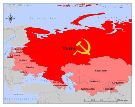 Soviet Union Map | Soviet union, Soviet socialist republic, Union of ...