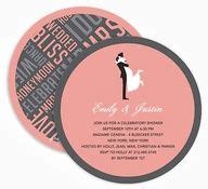 tarjeta de casamiento redonda al mejor estilo 50! Wedding Shower Invitations, Wedding Reception ...