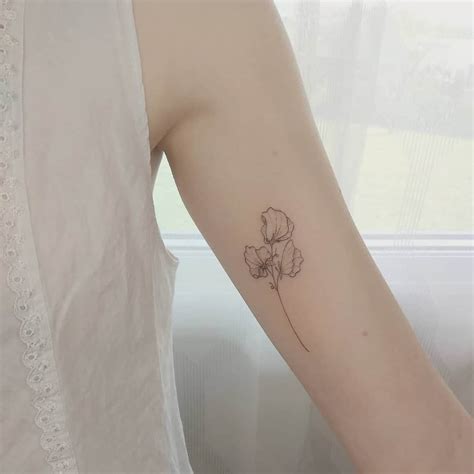 Top 57+ Best Sweet Pea Flower Tattoo Ideas - [2021 Inspiration Guide]