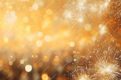 Premium AI Image | A gold background with fireworks