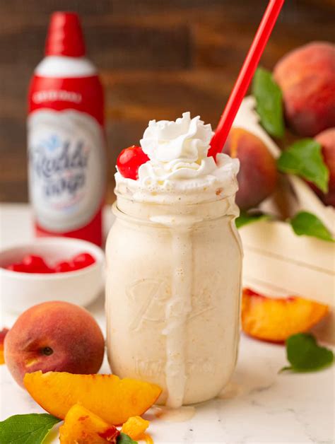 Copycat Chick-Fil-A Peach Milkshake - Sweet Tea and Sprinkles