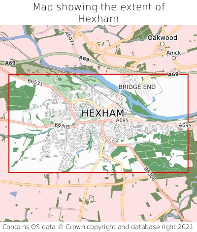 Where is Hexham? Hexham on a map