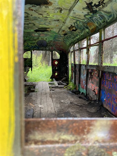 Abandoned Bus, Denali Alaska : r/pics