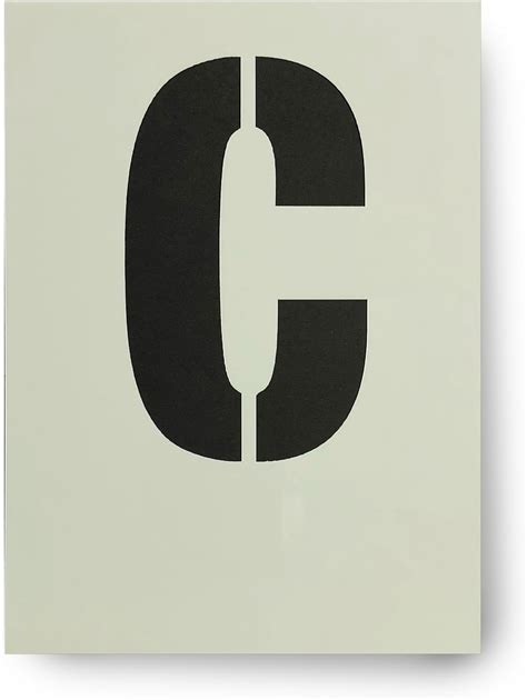 Big Letter C Stencil 120mm 4 3/4 Inches Tall on Tough Durable Plastic Stencil: Amazon.co.uk ...