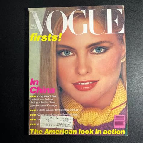 VINTAGE VOGUE US Magazine August 1979 Kim Alexis Cover Gia Carangi 280 Pages $58.00 - PicClick