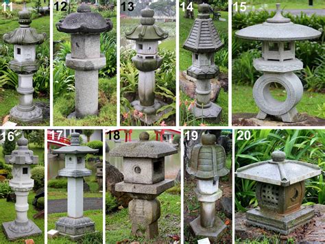 Bonsai Skosh: Stone lanterns at Singapore Japanese Garden