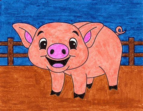 Top 189+ Cartoon pig sketch - Tariquerahman.net