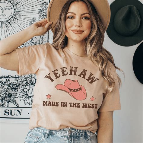 Yeehaw Cowboy Hat Tee – Peachy Sunday