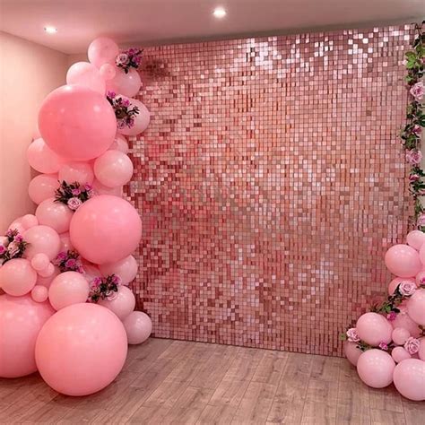 Backdrops Birthday Party Decorations Wedding Backdrop Sequin Wall Background birthday decor ...