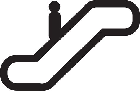 Escalator icon sign symbol design 10156740 PNG