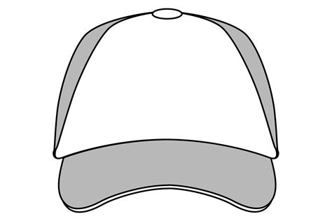 Clean Baseball Hat Template. Textile Cap Graphic by microvectorone · Creative Fabrica