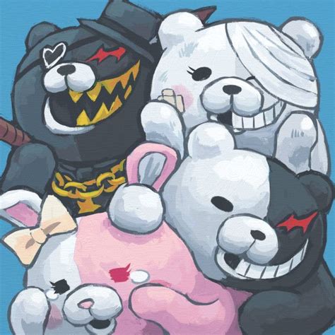 Kurokuma | Shirokuma | Monomi | Monukuma | Dessin, Danganronpa, Dessin ...