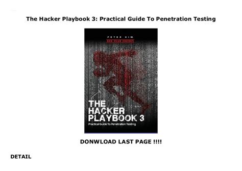 The Hacker Playbook 3: Practical Guide To Penetration Testing