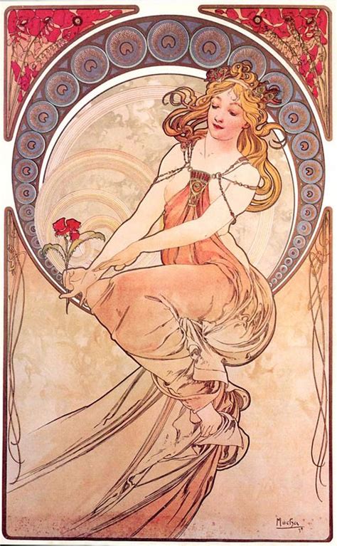 Painting, I think. | Mucha art, Alphonse mucha art, Art nouveau mucha