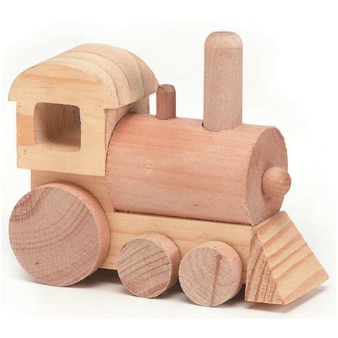 Wood Toy Train Engine: Unfinished, 4.5 x 4 inches - Walmart.com - Walmart.com